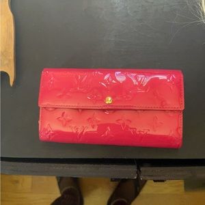 Louis Vuitton leather wallet, hot pink